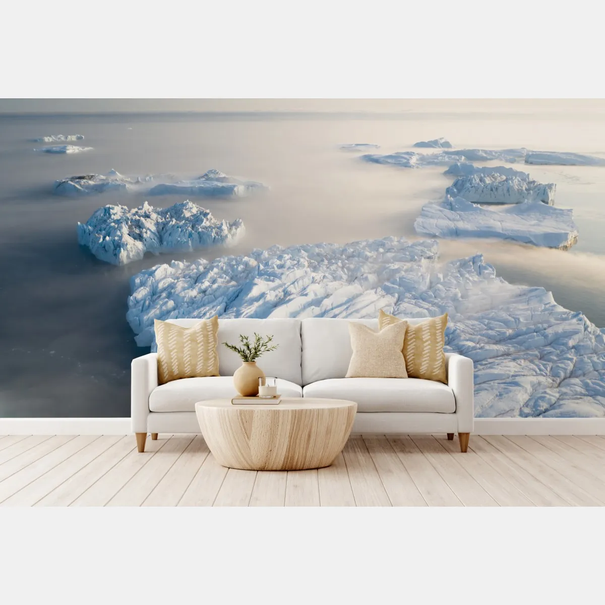 Fototapete nebelige eisberglandschaft – Wallnifity®