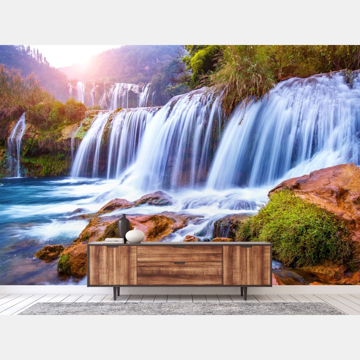 Fototapete Jiulong wasserfall in Luoping, China – Wallnifity®