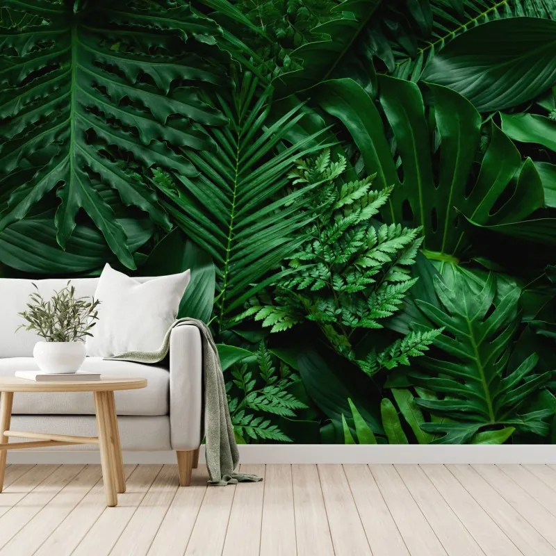 Fototapete üppige tropische blätter
