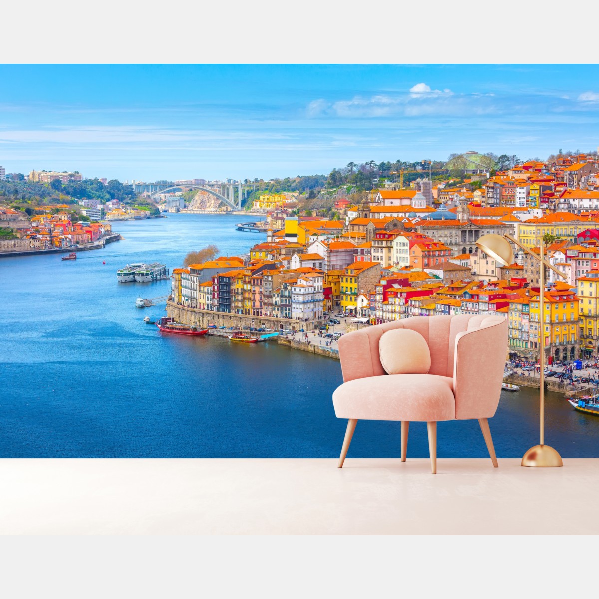 Fototapete Porto uferpanorama – Wallnifity®