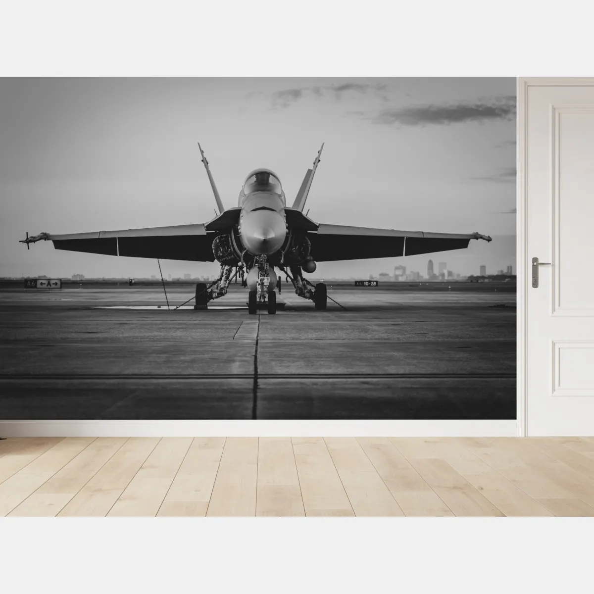 Fototapete kampfflugzeug auf der startbahn – Wallnifity®