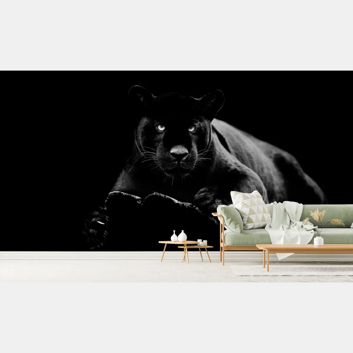 Fototapete majestätisches porträt eines schwarzen panthers – Wallnifity®