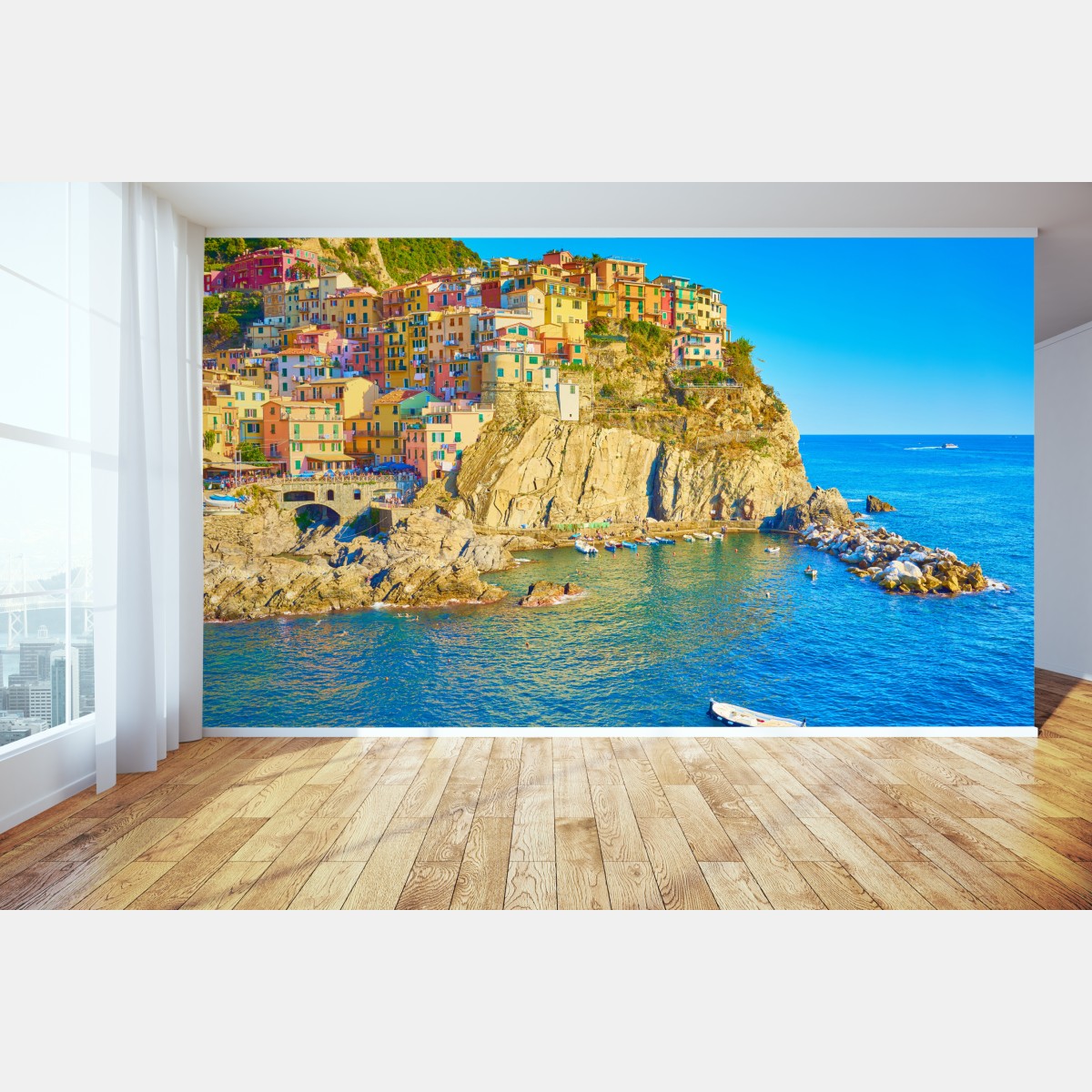 Fototapete buntes küstendorf in Cinque Terre – Wallnifity®