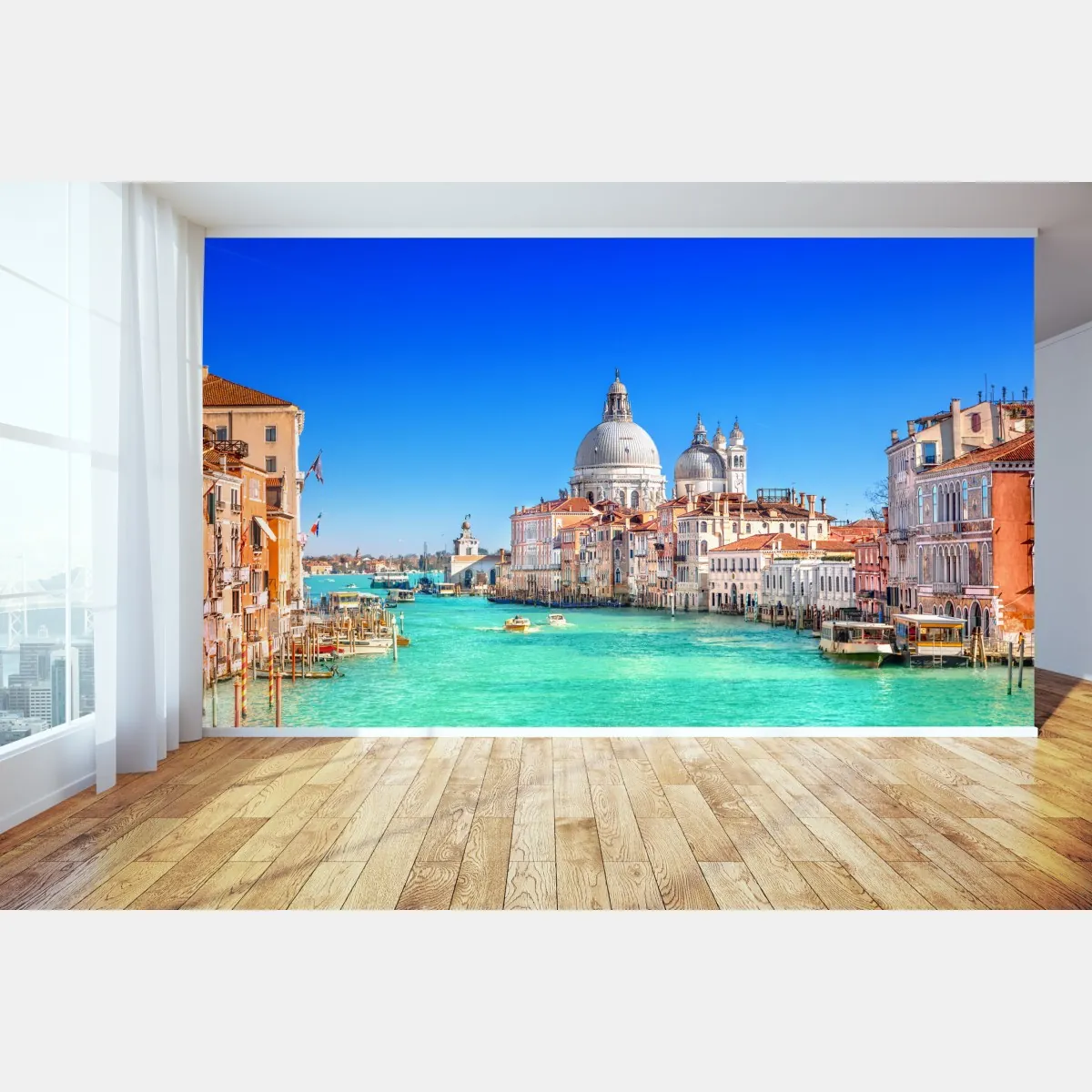 Fototapete Venedig großer kanal panorama – Wallnifity®
