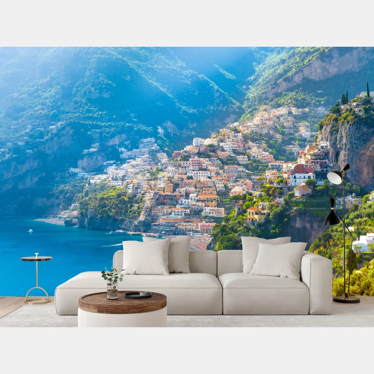 Fototapete Positano: buntes küstendorf an der Amalfiküste – Wallnifity®