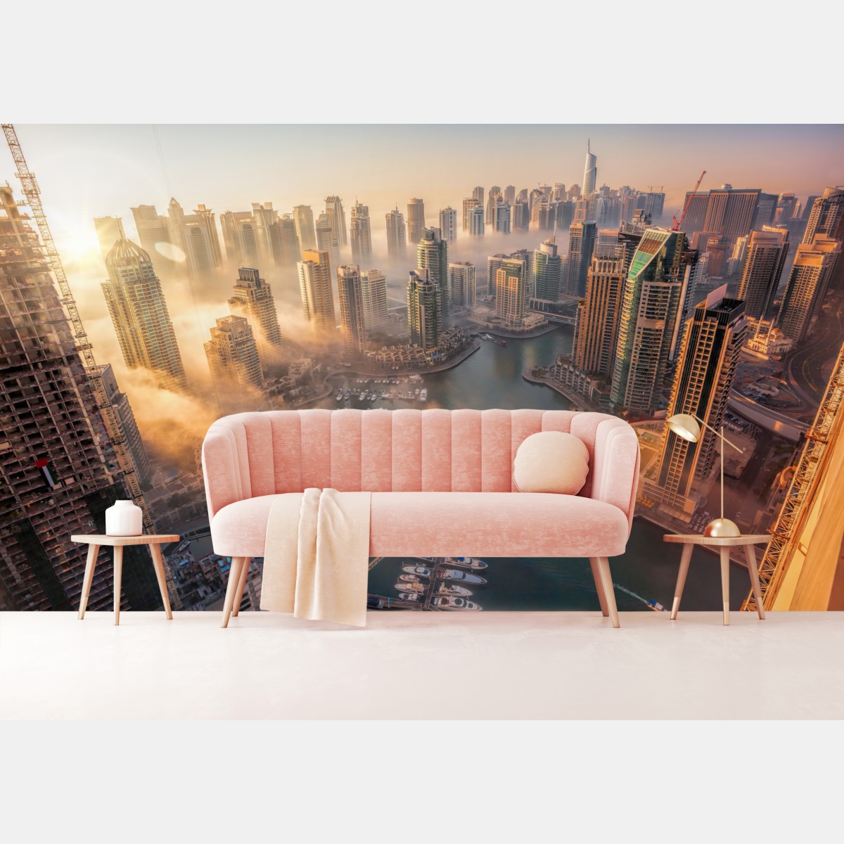 Fototapete Dubai marina sonnenuntergang – Wallnifity®