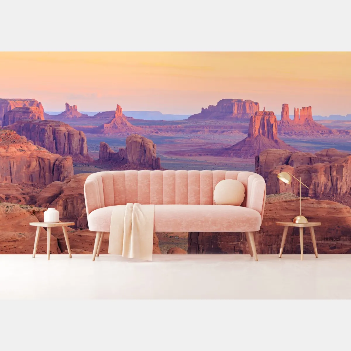 Fototapete Monument Valley wüsten sonnenuntergang panorama – Wallnifity®