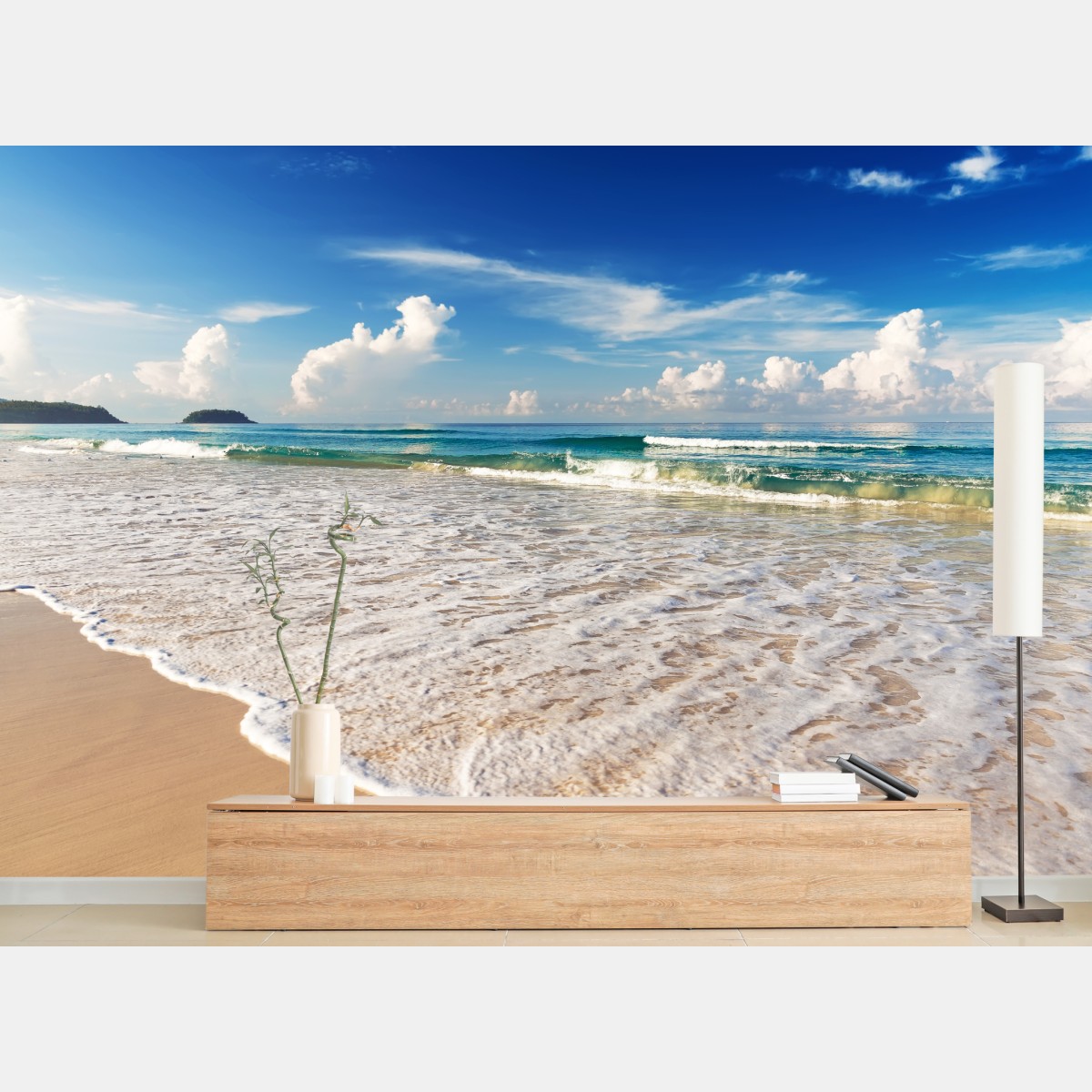 Fototapete strand Karon, Phuket morgendliche ruhe – Wallnifity®