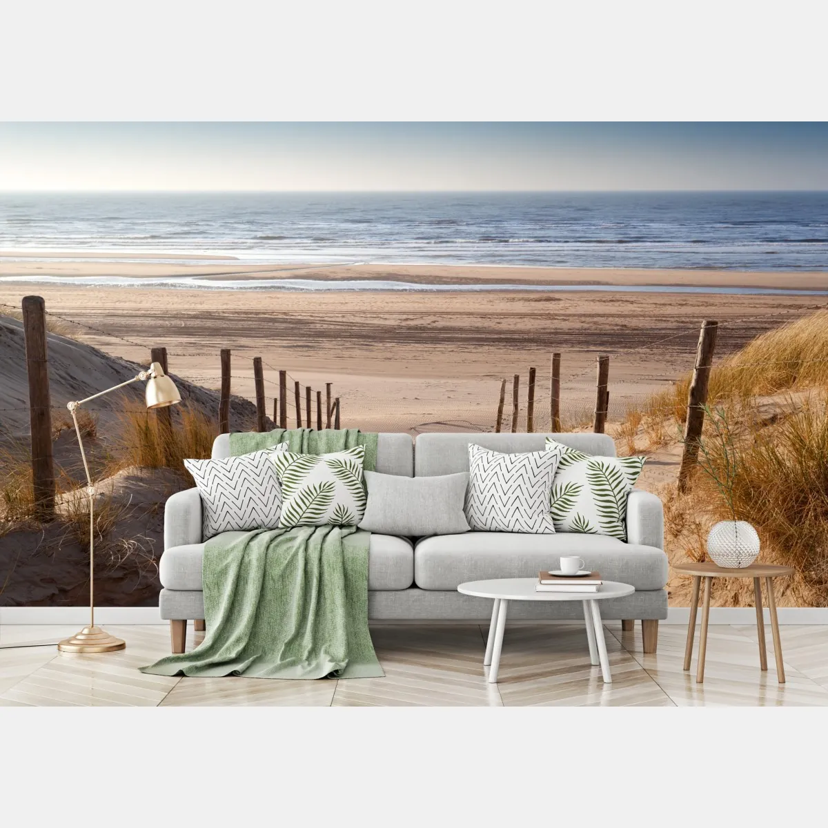 Fototapete sonniger weg zur Nordsee – Wallnifity®