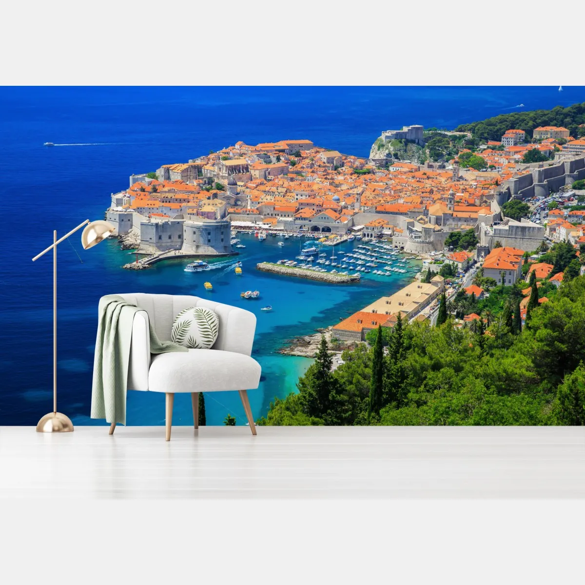 Fototapete Dubrovnik altstadt aus der luft – Wallnifity®