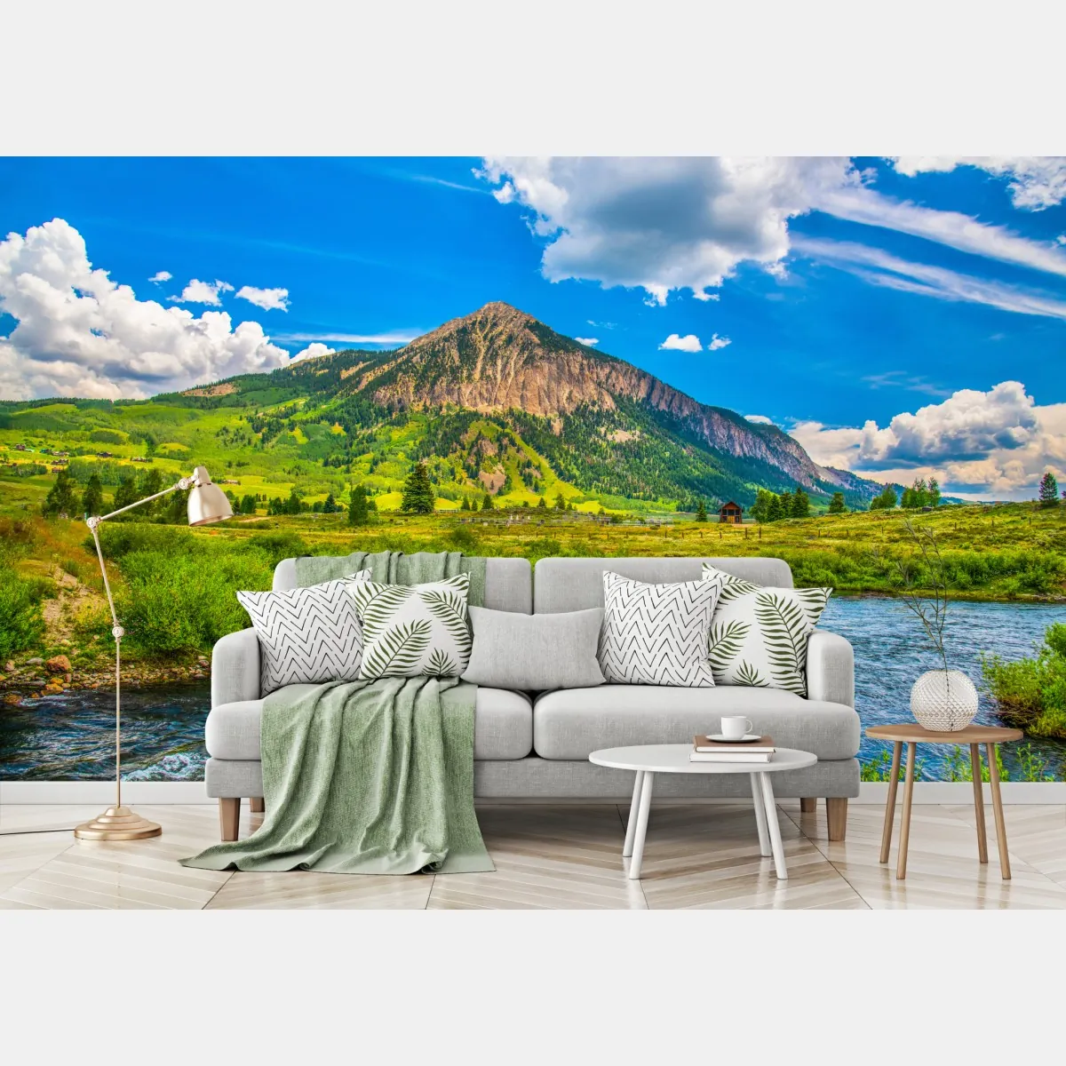 Fototapete sonnige berge von Crested Butte, Colorado – Wallnifity®