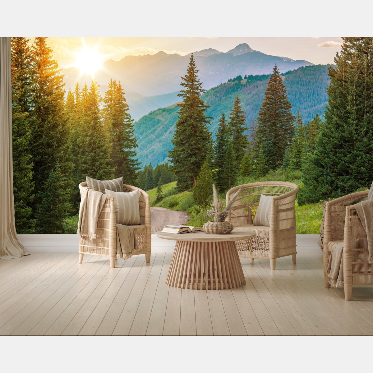 Fototapete Colorado bergpfad bei sonnenaufgang – Wallnifity®