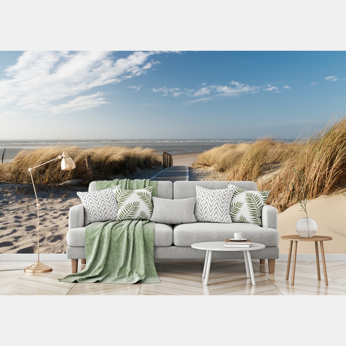 Fototapete holzsteg zum meer – Wallnifity®