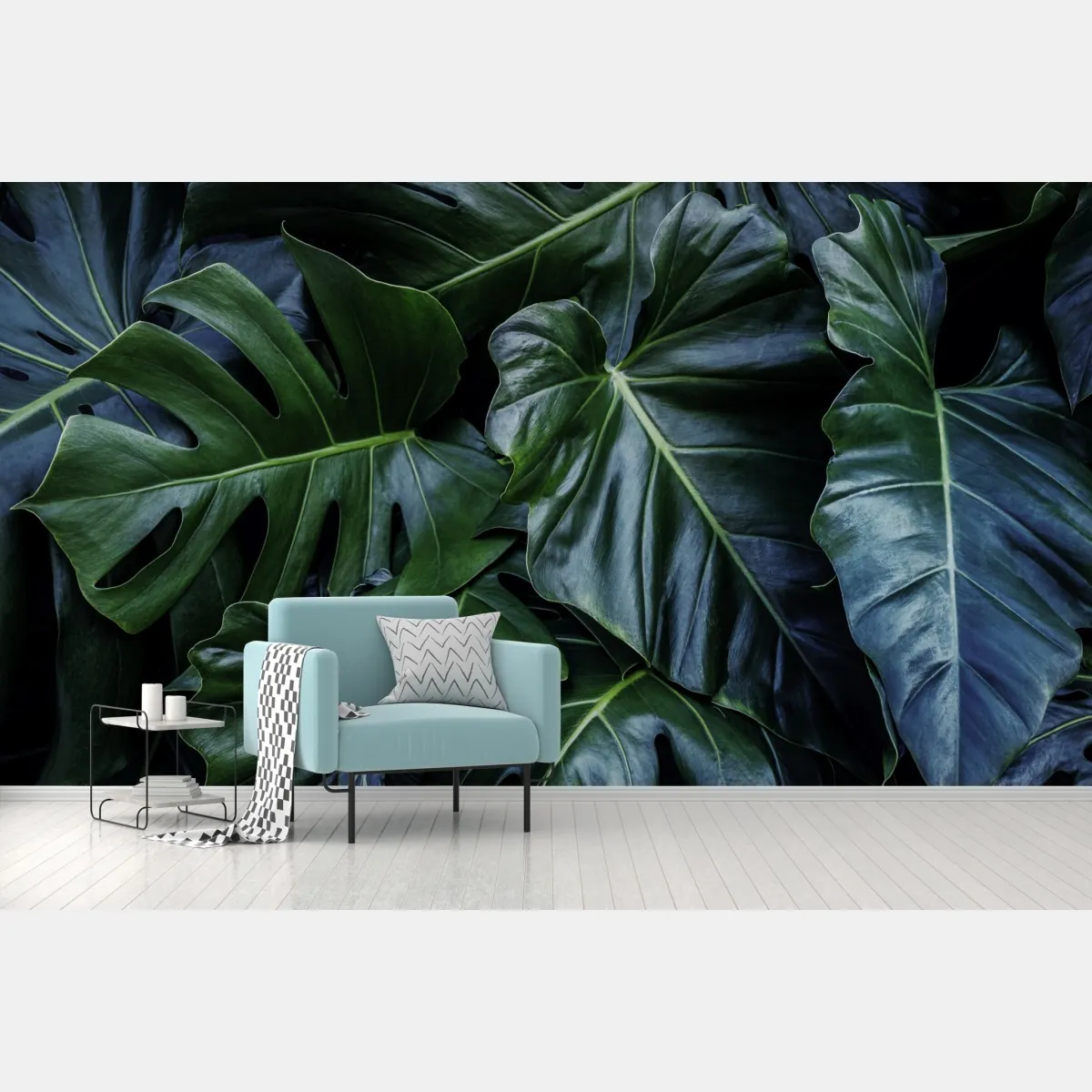 Fototapete üppige tropische monstera-blätter – Wallnifity®