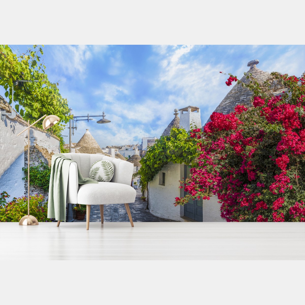 Fototapete Alberobello trulli gasse – Wallnifity®