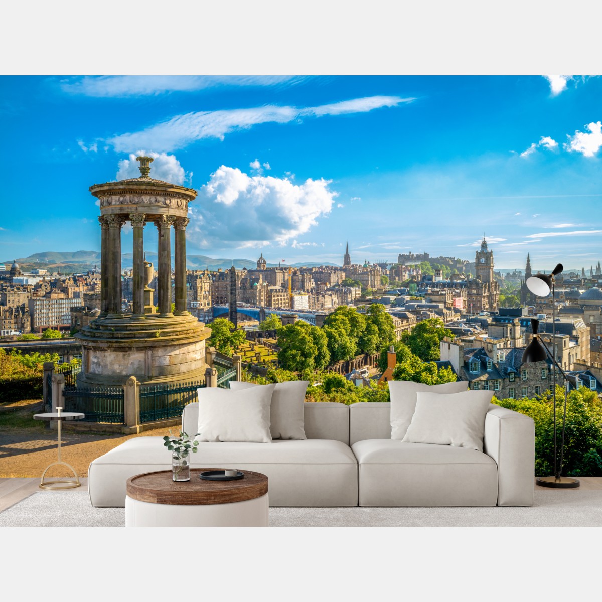 Fototapete Edinburgh skyline vom Calton Hill – Wallnifity®