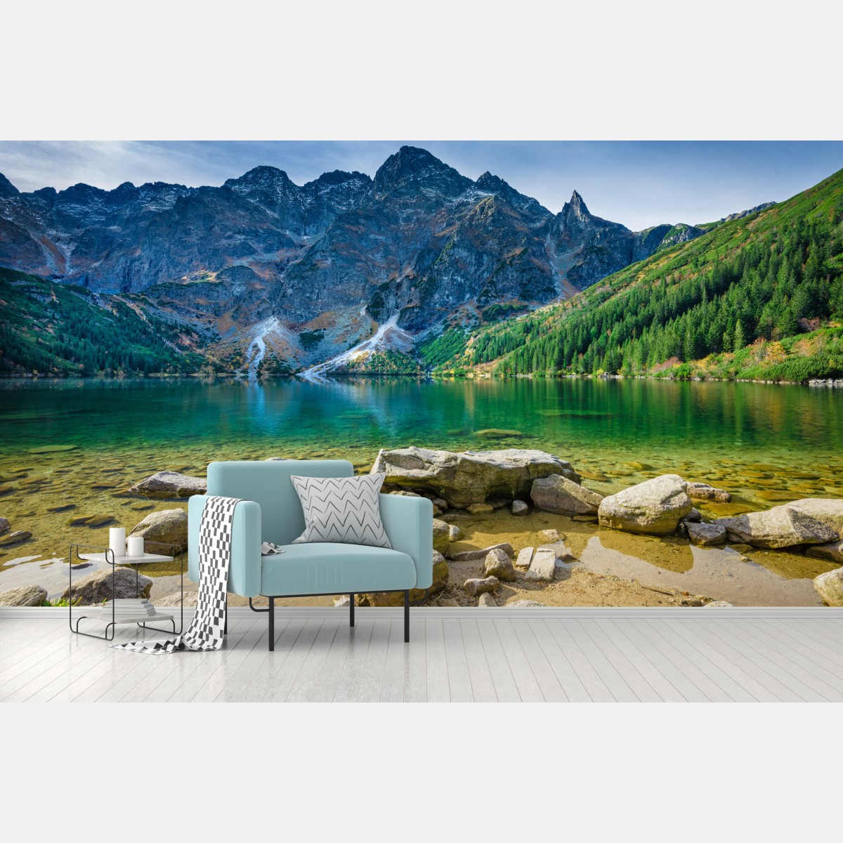 Fototapete Morskie Oko smaragdsee in Tatra – Wallnifity®