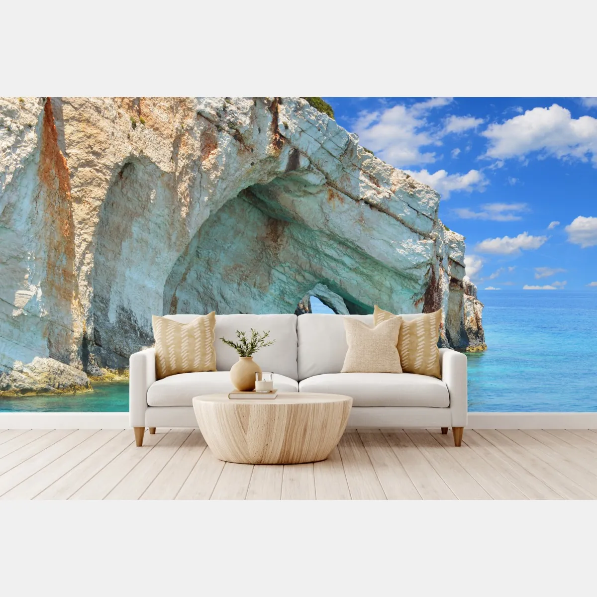 Fototapete blaue höhlen von Zakynthos – Wallnifity®