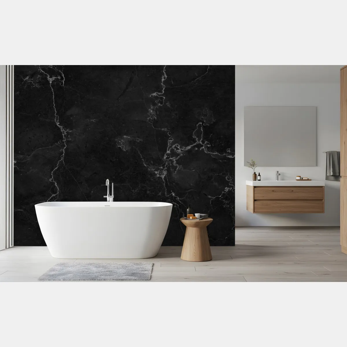 Fototapete schwarze marmortextur – Wallnifity®