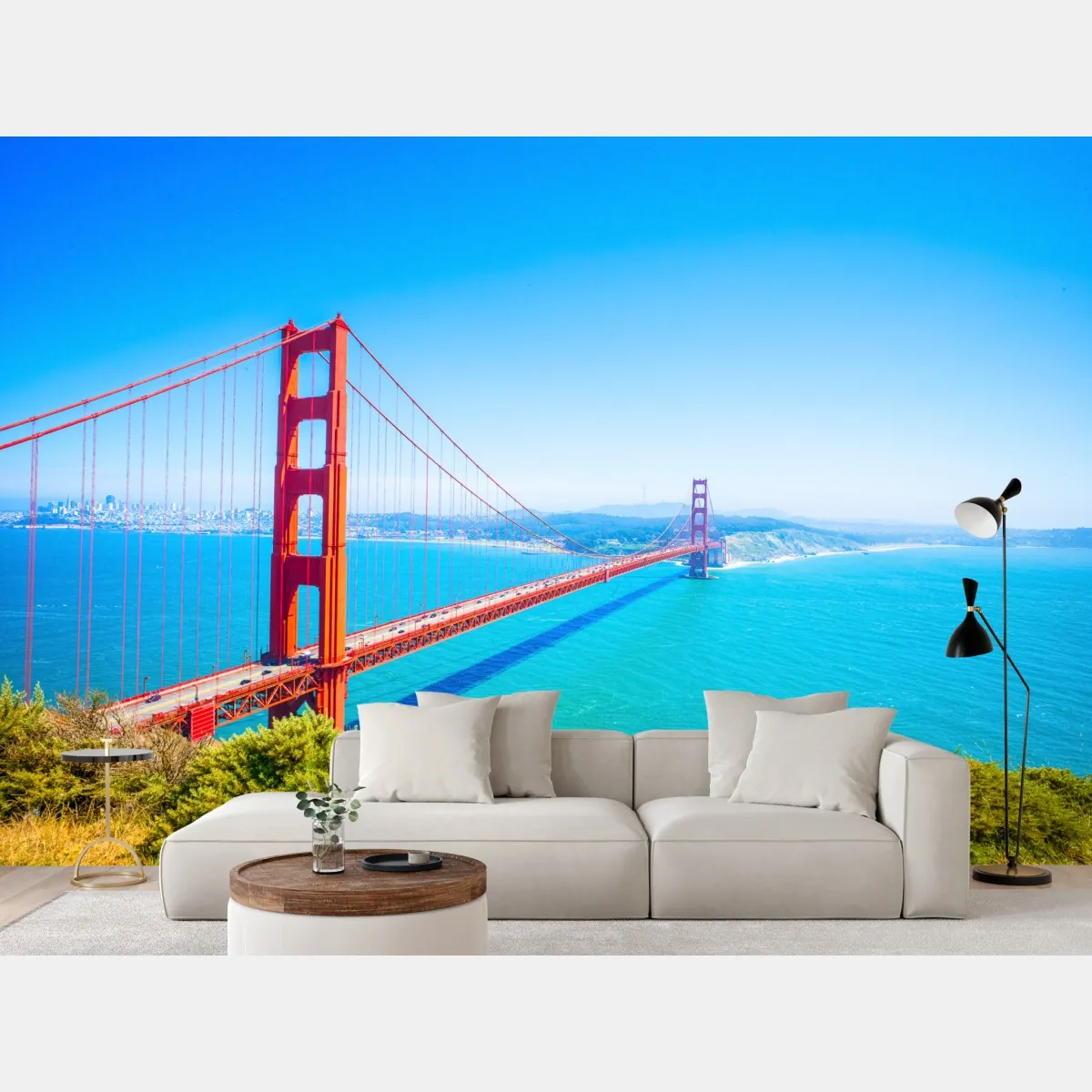 Fototapete Golden Gate Bridge über der bucht von San Francisco – Wallnifity®