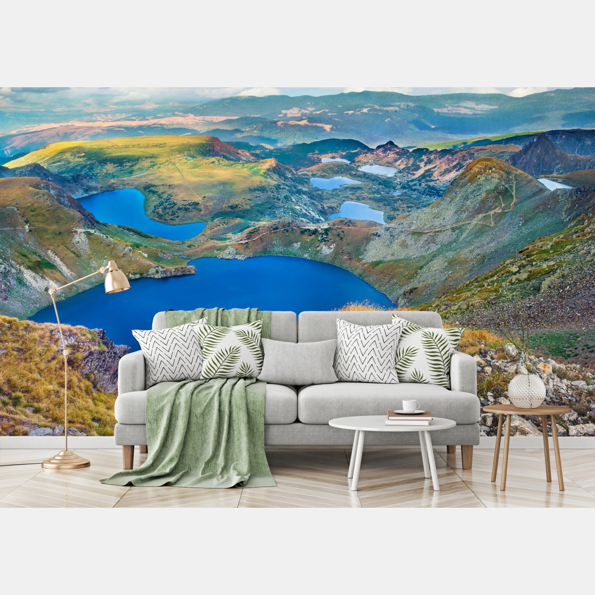 Fototapete alpine blaue seen panorama – Wallnifity®