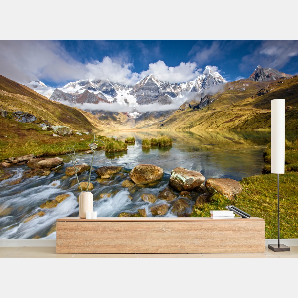 Fototapete majestätischer alpensee – Wallnifity®