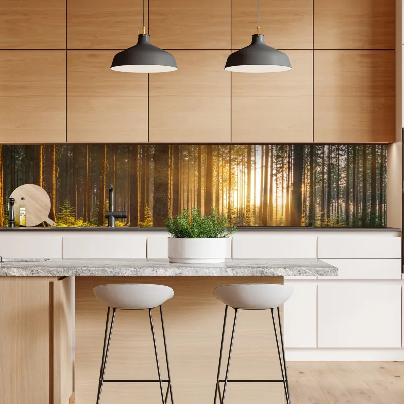 Repositionierbarer Aufkleber abstraktes muster goldener wellen – Wallnifity®