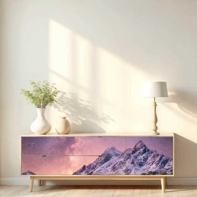 Repositionierbarer Aufkleber bunte gewürze und kräuter auf holz – Wallnifity®