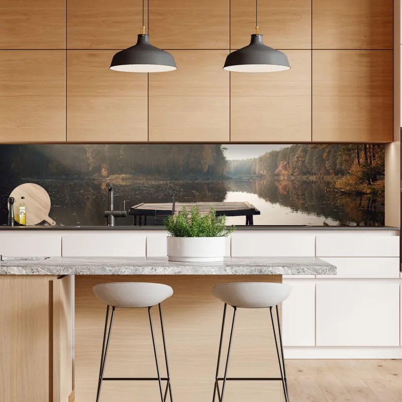 Repositionierbarer Aufkleber elegantes beiges damastmuster – Wallnifity®