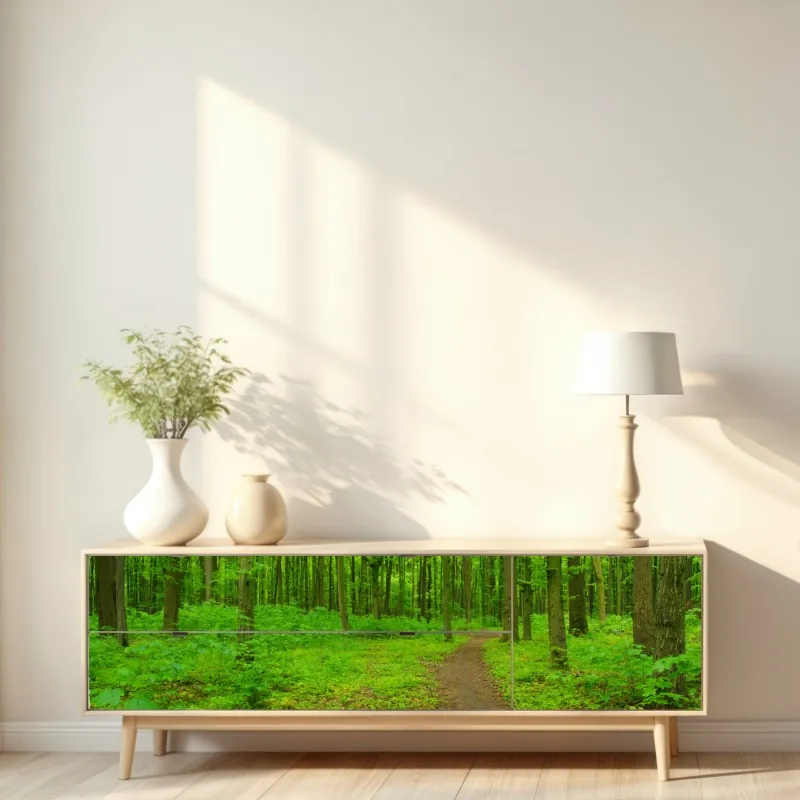 Repositionierbarer Aufkleber fette geometrische linien – Wallnifity®