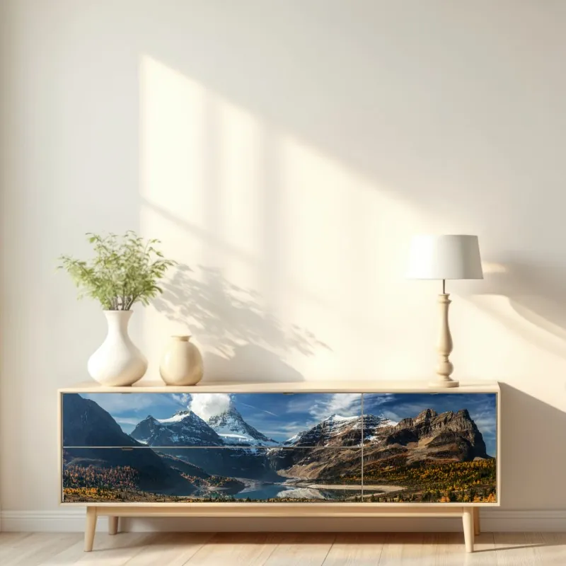 Repositionierbarer Aufkleber Manhattan skyline in schwarzweiß – Wallnifity®