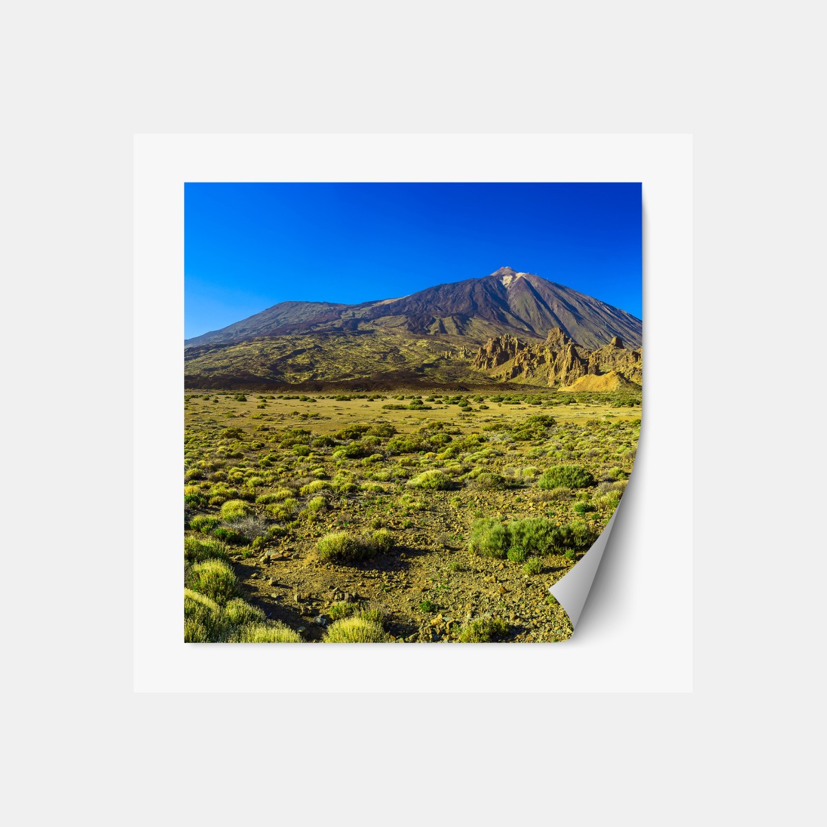 Repositionierbarer Aufkleber panorama Teide auf Teneriffa – Wallnifity®