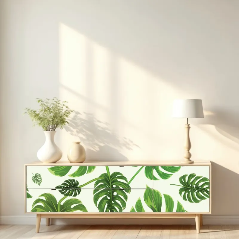 Repositionierbarer Aufkleber farbenfrohe strelitzie aquarell botanisches bild – Wallnifity®