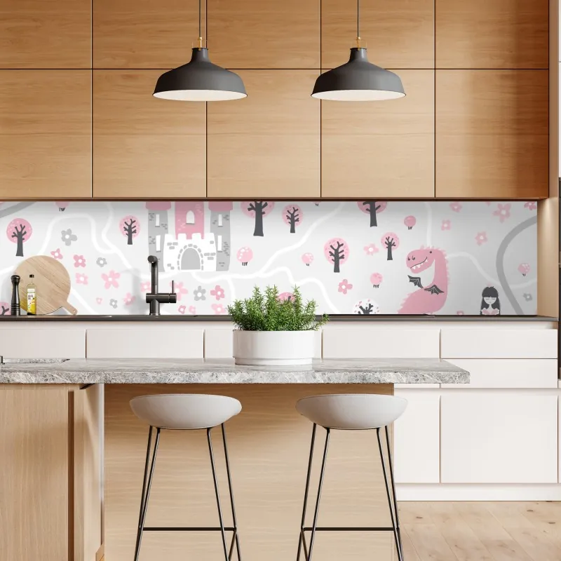 Repositionierbarer Aufkleber neon marmorierte abstrakte wandgrafik – Wallnifity®