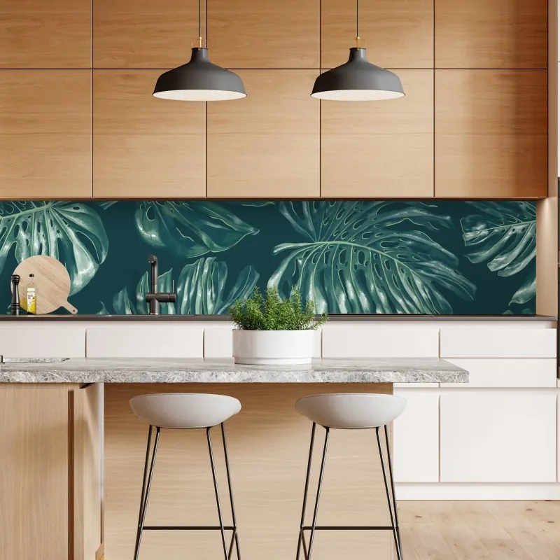 Repositionierbarer Aufkleber anmutige flamingos im flachen wasser – Wallnifity®
