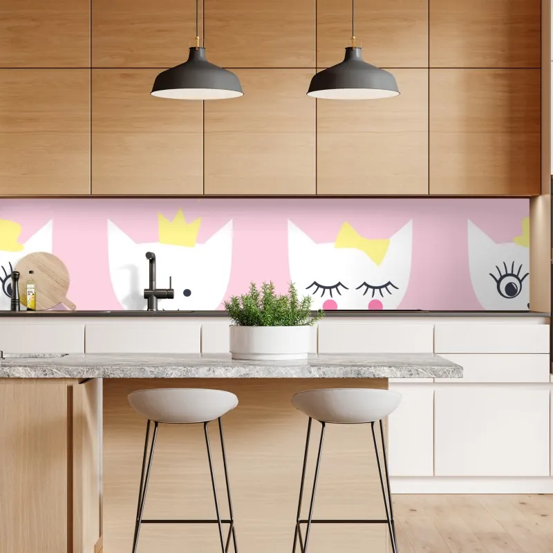 Repositionierbarer Aufkleber pastelliges blättermuster für die wand – Wallnifity®