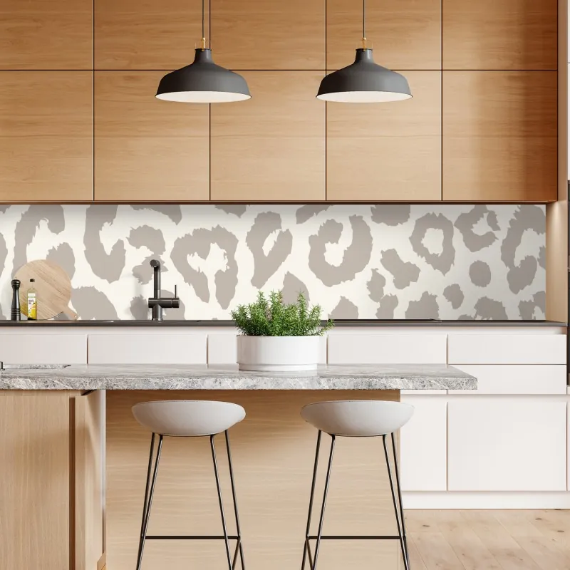 Repositionierbarer Aufkleber goldenes art deco fächermuster – Wallnifity®