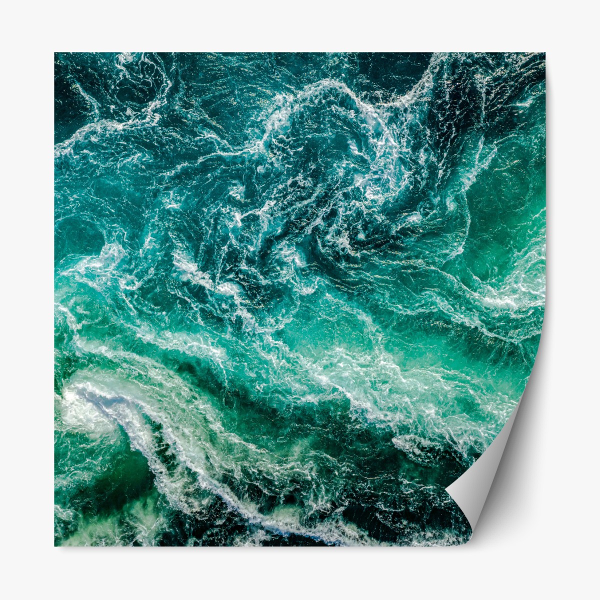 Repositionierbarer Aufkleber maelstrom bei Saltstraumen, Norwegen – Wallnifity®