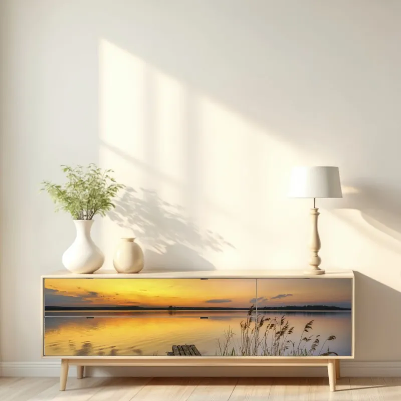 Repositionierbarer Aufkleber frau mit rosenkopf surreales blumenporträt – Wallnifity®