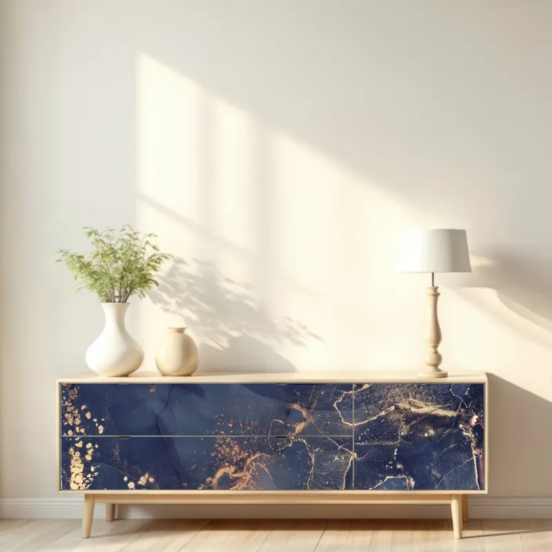 Repositionierbarer Aufkleber elegante flötensilhouette – Wallnifity®