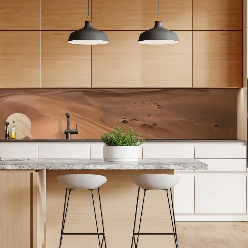 Repositionierbarer Aufkleber anmutige flamingos im flachen wasser – Wallnifity®