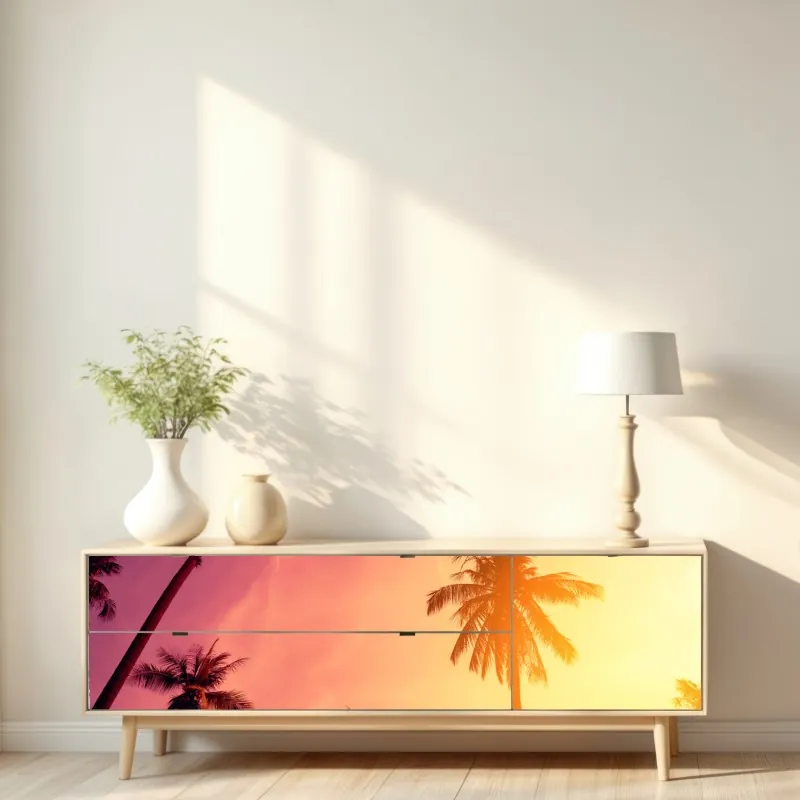 Repositionierbarer Aufkleber elegante callas in monochrom – Wallnifity®