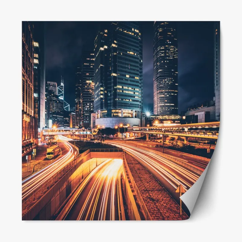 Repositionierbarer Aufkleber friedliche bootsstimmung im abendlicht – Wallnifity®
