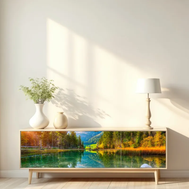 Repositionierbarer Aufkleber elegante callas in monochrom – Wallnifity®