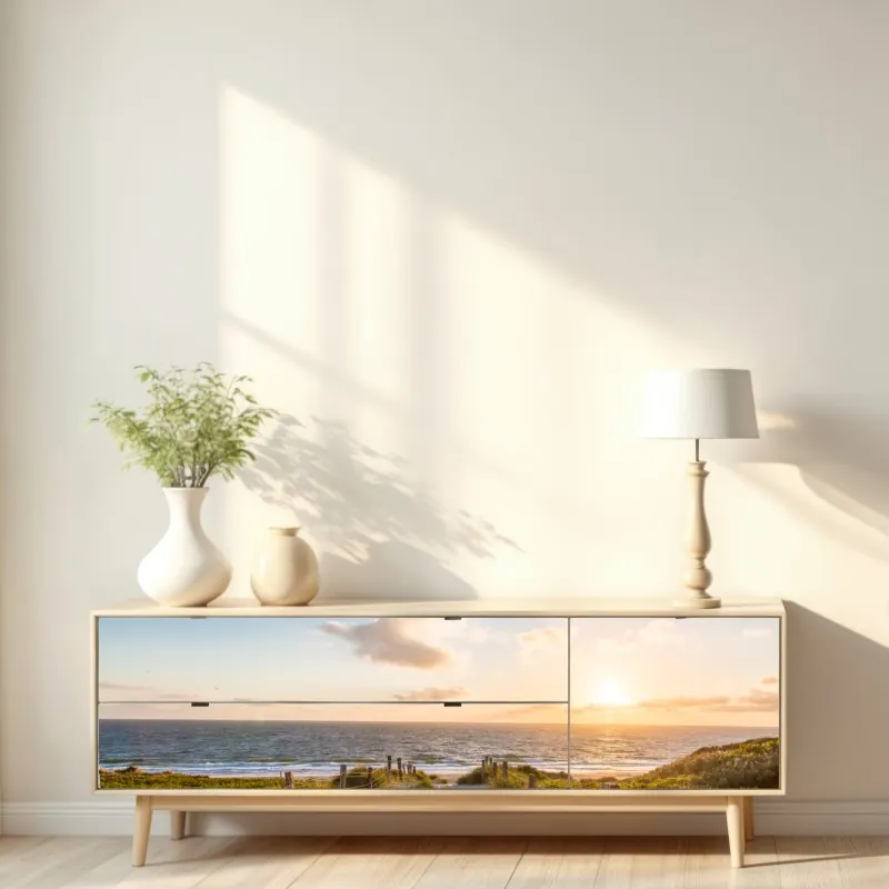 Repositionierbarer Aufkleber St. Louis skyline bei dämmerung – Wallnifity®