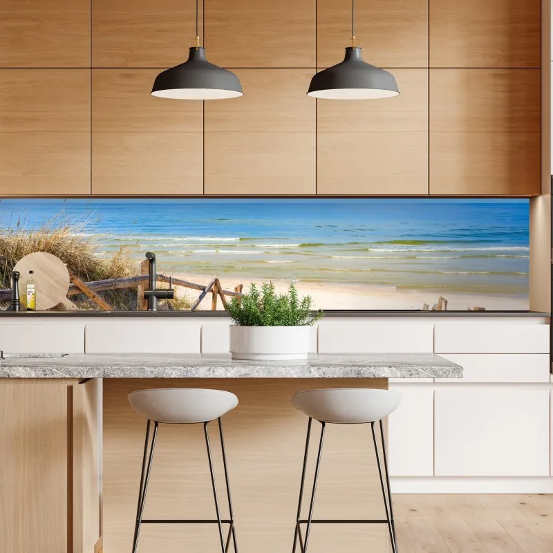 Repositionierbarer Aufkleber goldenes blattmuster nahtloses design – Wallnifity®