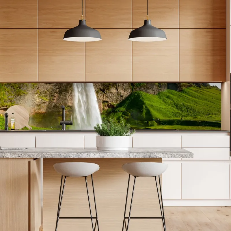 Repositionierbarer Aufkleber goldenes monstera blatt auf weißem hintergrund – Wallnifity®