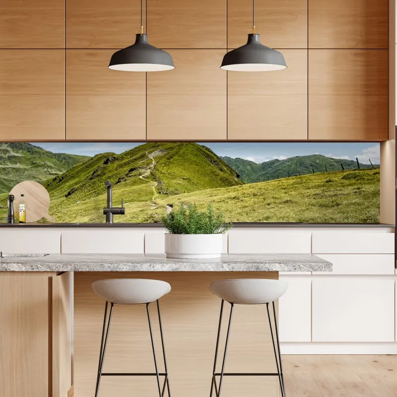 Repositionierbarer Aufkleber sonnige Porto ufer-skyline im goldenen licht – Wallnifity®