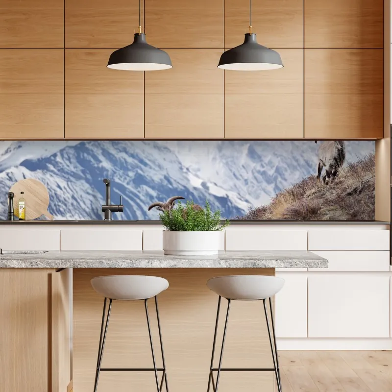 Repositionierbarer Aufkleber winterruhe in Hallstatt — alpendorf am see – Wallnifity®