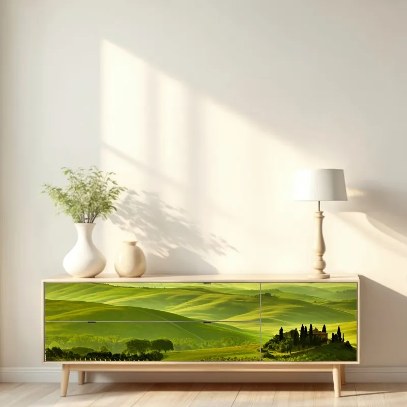 Repositionierbarer Aufkleber Manhattan skyline in schwarzweiß – Wallnifity®